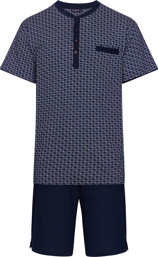 Pastunette Pyjama short Fresh Homme - Blauw - Katoen - Taille 2XL