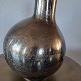 Vase en aluminium / Vase décoratif Nickel Antique L22 x L22 x H33 cm
