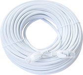 ValeDelucs Internetkabel 15 meter - CAT6 AWG 26 Ethernet kabel RJ45 - Patchkabel LAN Cable Netwerkkabel - Wit