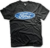 Ford automerk logo t-shirt heren zwart S
