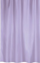 MSV Rideau de douche avec anneaux - violet lilas - polyester recyclé - 180 x 200 cm - lavable - Pour bain et douche