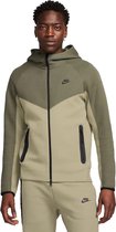 Nike tech fleece full-zip hoodie in de kleur groen.