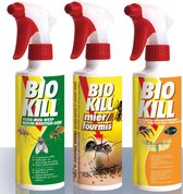 BSI - Spray anti-fourmis - Spray anti-moustiques - Spray anti-punaises de lit - Spray pour oreiller - Spray pour oreiller - Spray contre les guêpes - Spray contre les puces - Spray contre les acariens - Spray contre les insectes - Promo 3-pack