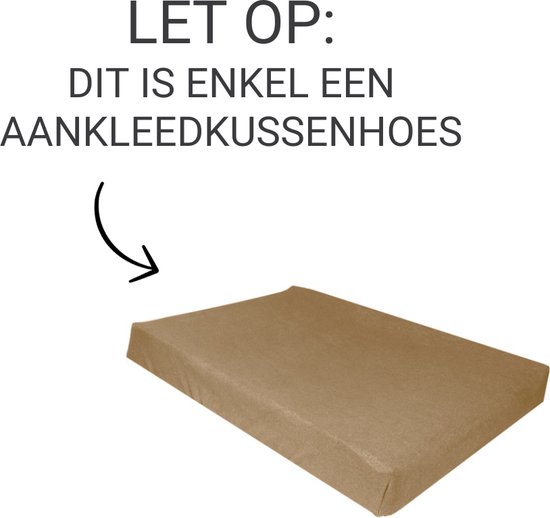 MamaLoes - Aankleedkussenhoes - Badstof - Nougat - excl. Kussen — afbeelding 3