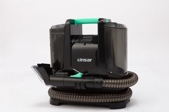 Linsar - Multi waszuiger - sproeien, schrobben en zuigen - Nat- en droogzuiger voor trappen, bekleding en tapijten - Dual Tank System - 3,3m kabel - 2 opzetstukken - 400 Watt