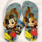 Mickey Mouse Slippers Blauw-Maat 34/35