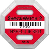 ShockWatch®2 schokindicator 50G Rood, inclusief framing label - pak met 10 stuks