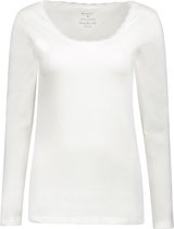 Gino Santi Dames Thermo Shirt lace Lange Mouw Wit | Maat XL