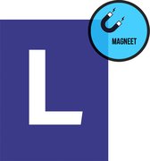 Pictogram/ magneet | "L" Leerling | 11 x 15 cm | L-teken | Plaat L | Rijbewijs | Rijschool | Gemakkelijk te verwijderen | Dikte: 0,8 mm | 1 stuk