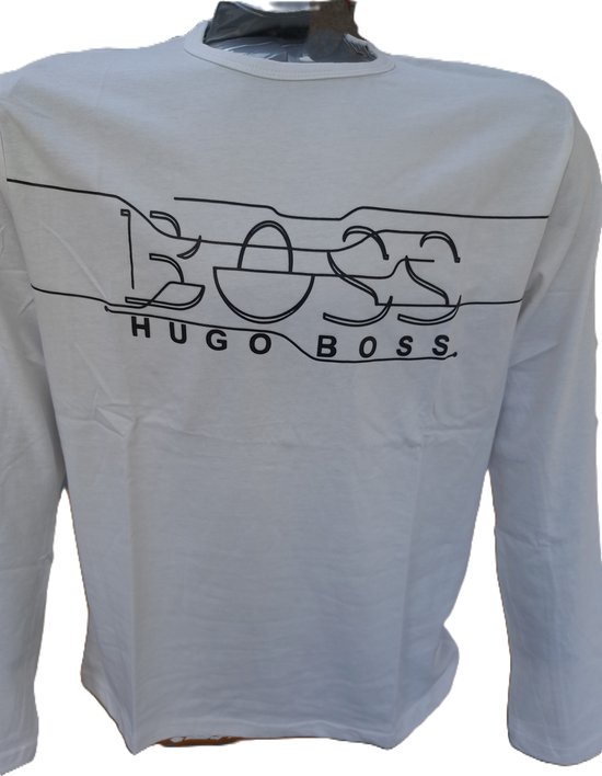 Hugo Boss | Long sleeve logo | Wit | L