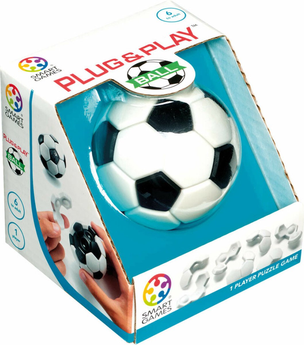 SmartGames - Plug & Play Ball - voetbal puzzel - fidget toy en breinbreker