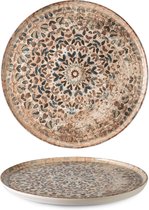 Rinart Dinerbord - Aztec - Porselein - 28 cm - set van 6
