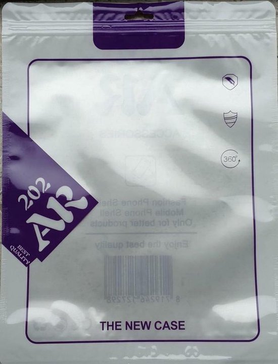 Étui portefeuille - Étui portefeuille - Fermeture éclair à Glitter scintillantes - Étui de téléphone avec Kord Convient pour : Apple iPhone 12 - Violet