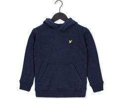 Lyle & Scott Classic Oth Hoody Fleece Truien & Vesten Jongens - Sweater - Hoodie - Vest- Donkerblauw - Maat 128/134