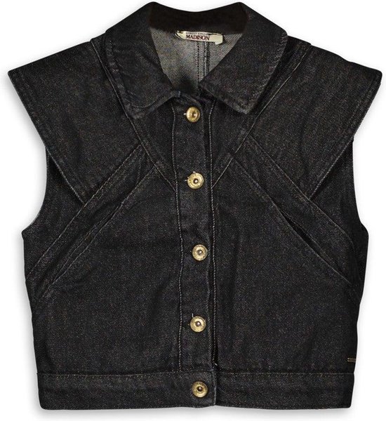 Street Called Madison - Gilet Fox - Black Denim - Maat 104-116