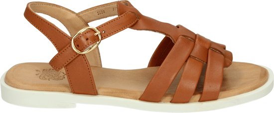 Apple of Eden AYLA 10 - Platte sandalenDames Sandalen - Kleur: Cognac - Maat: 36