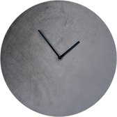 VB Luxury Design - Velvet wandklok - Minimalistisch design - Diameter 40cm - Stil uurwerk - handgemaakt - Grey