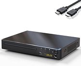 Lecteur DVD avec HDMI - Lecteur DVD avec connexion HDMI - Lecteur DVD HDMI - Lecteur DVD portable - Zwart - 0