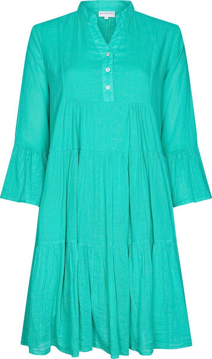 Dames Jurk Pastunette - Summer Basic - Katoen - Blauw - Maat 36