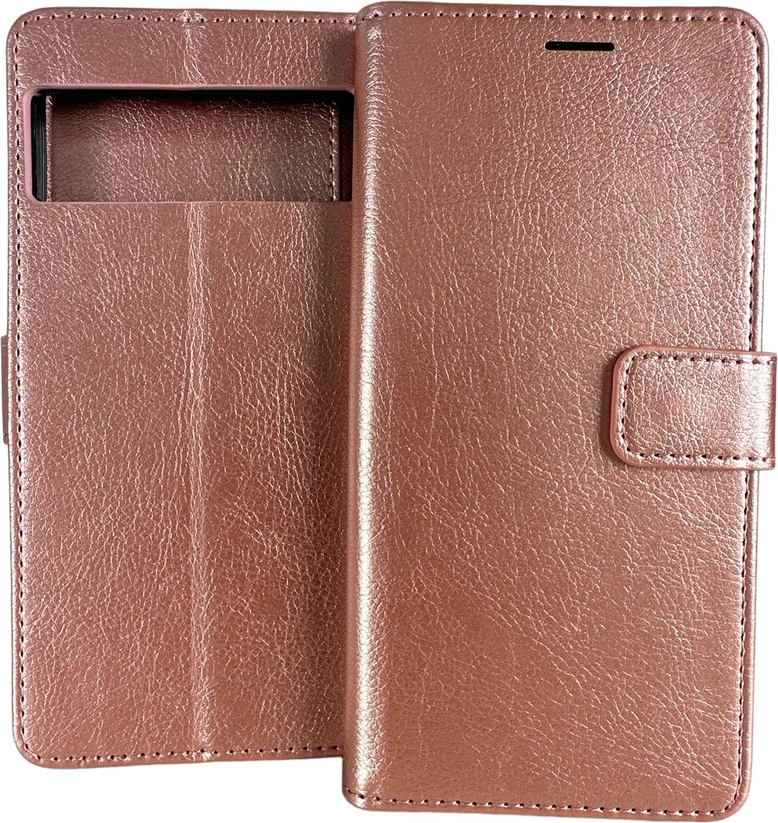 Portemonnee Book Case Hoesje Geschikt voor: Google Pixel 6 - Rosegoud