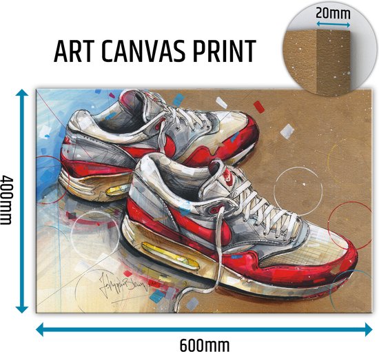 Sneaker canvas 1987 60x40 cm