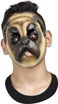 Partychimp Gezichts Masker Hond Halloween Masker voor bij Halloween Kostuum Volwassenen - Latex - One-Size