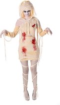 Karnival Costumes Egyptische Mummie Halloween Kostuum Dames Halloween Kostuum Volwassenen Carnavalskleding Dames Carnaval - Polyester - Crème - Maat XS - 2-Delig Jurk/Hoofdband