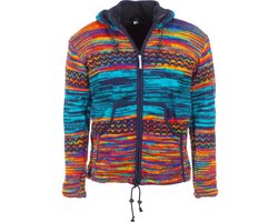 Pure Wool Damesvest Lenny WJK-2320 - Multi Blauw - L