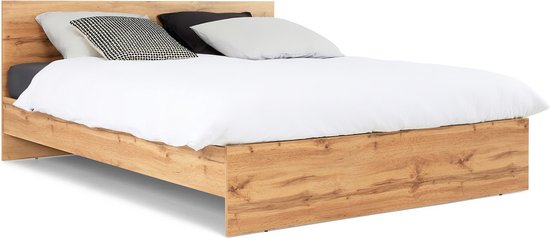 Beter Bed Basic Lit Tim - 180 x 200 cm - chêne