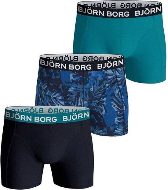 Björn Borg Core Korte short - 3 Pack Blauw - 10001752-MP004 - 158 - Mannen