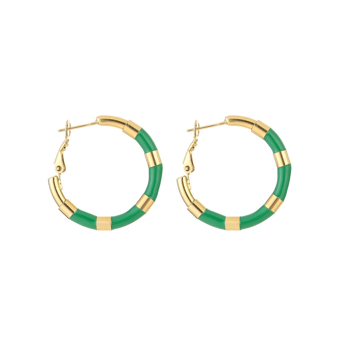 colorfull hoops green- JE15155