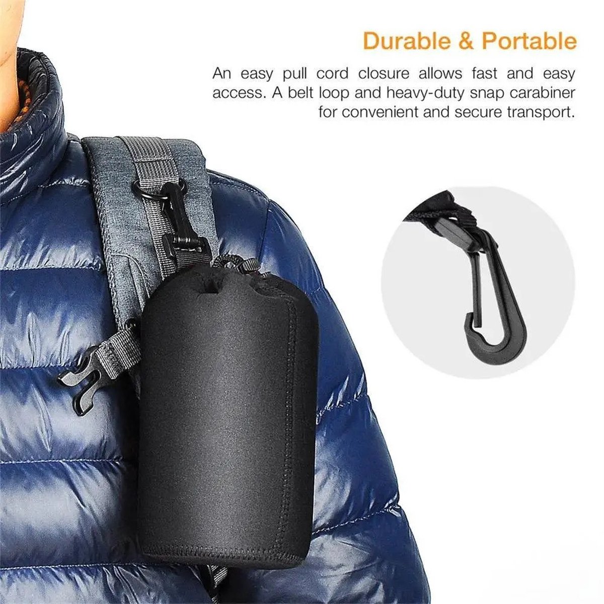 DutchOptics camera lens tas pouch Maat S voor Canon Sony Nikon Pentax Olympus Fuji Tamron Sigma Tokina thumbnail 4