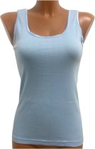 2 Pack Top kwaliteit dames hemd - 100% katoen - Lichtblauw - Maat M