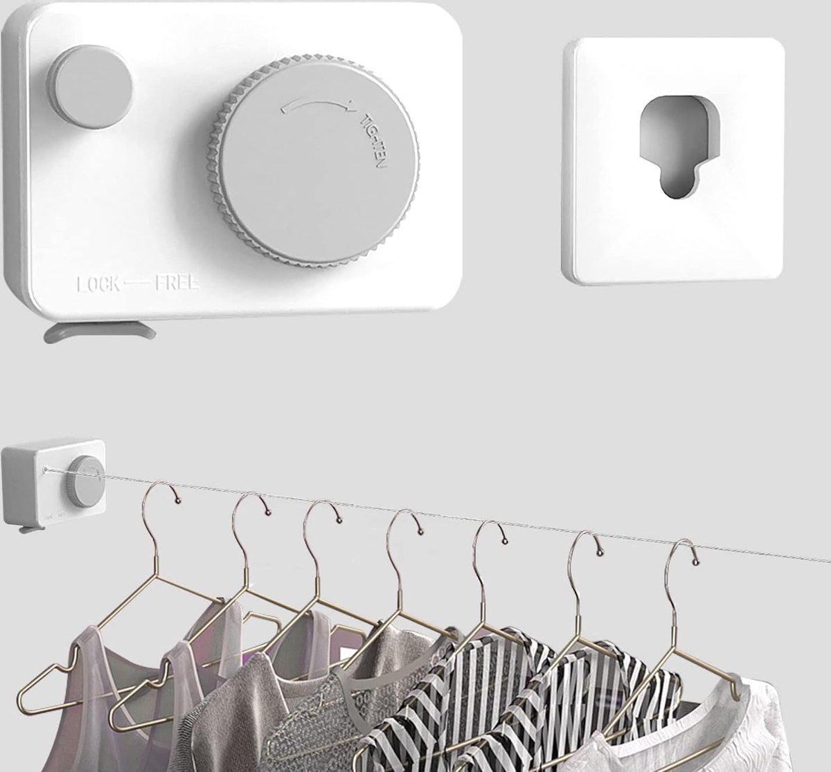 Goedkoopste Waslijn Uittrekbaar - Waslijn - Waslijndraad - Waslijn Roldrooglijn - Waslijn Uiterkbaar