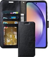 Portemonnee Book Case Hoesje Geschikt voor: Samsung Galaxy A35 - Zwart