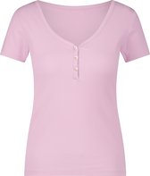 Hunkemöller Top korte mouwen Rib Roze S