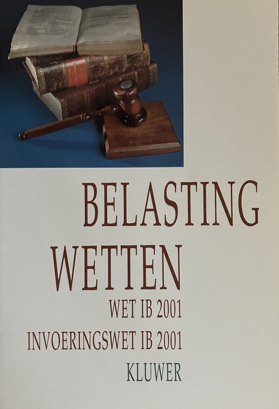 JB 2001 Belastingwetten Invoeringswet - cover
