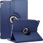 Waeyz - Hoes geschikt voor iPad 7/8/9 2019-2020-2021 - 360° draaibaar bookcase - Blauw – 10.2 inch cover beschermhoes met standfunctie