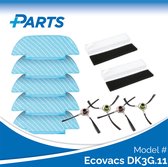 Ecovacs DK3G.11 Onderhoudsset van Plus.Parts® geschikt voor Ecovacs - 13 delig!