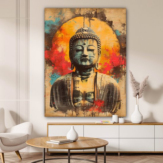 murando Schilderij op vlies canvas Boeddha 225x112 cm XXL Print
