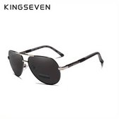 Kingseven Zwart Grijs -Gepolariseerd - Zonnebril Heren - Sunglasses - Zomertrend