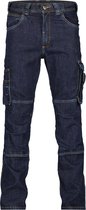 Dassy Knoxville Stretch werkjeans met kniezakken 200691 - binnenbeenlengte Standaard (81-86 cm) - Jeansblauw - 56