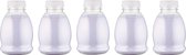 Scrubzout Lavendel - 375 gram - Fles met trasparante dop - set van 5 stuks - Hydraterende Lichaamsscrub