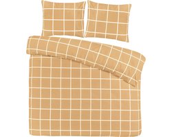 Day Dream Dekbedovertrek Katoen Big Check - beige 140x200/220cm