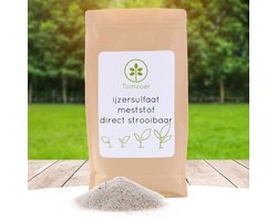 Ijzersulfaat Meststof - Anti-Mos - direct strooibaar - 12kg - 200m² - Bevordert de diepgroene kleur van het gazon en dood het mos - Mos bestrijding gazon - Direct en gemakkelijk te strooien - Gazonmest - hersluitbare verpakking