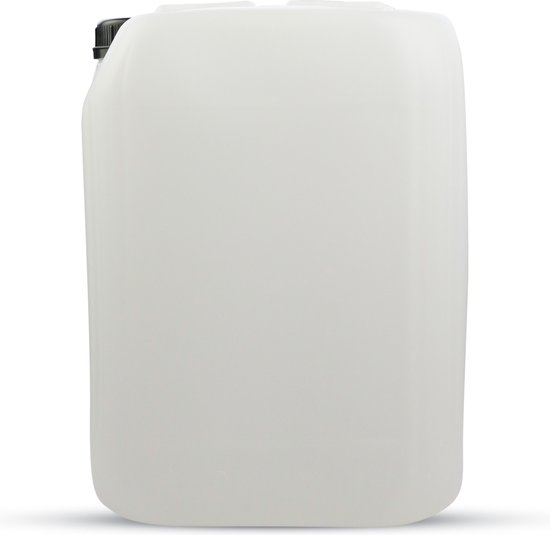 Jerrycan 20 Liter - Transparant - Kunststof - Opstapelbaar - UN-Gecertificeerd - Geschikt voor Benzine, Diesel, Water, Desinfectie Vat - Inclusief Schenktuit - Airocans