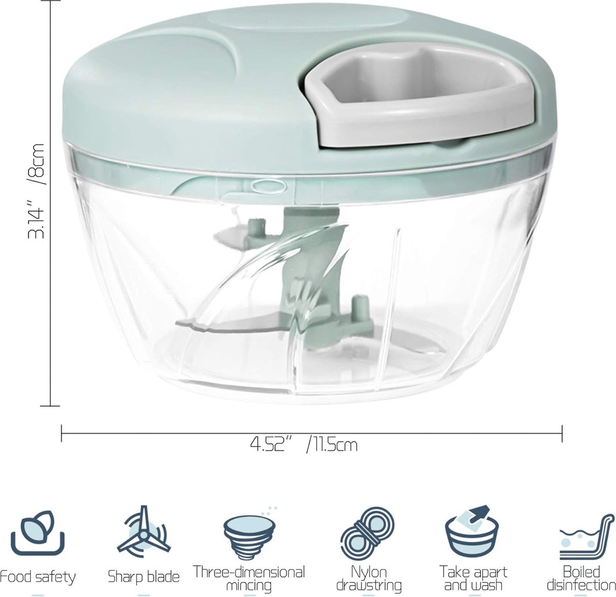 Hachoir à Légumes Hachoir à Oignons Manuel, Hachoir à Aliments Hachoir