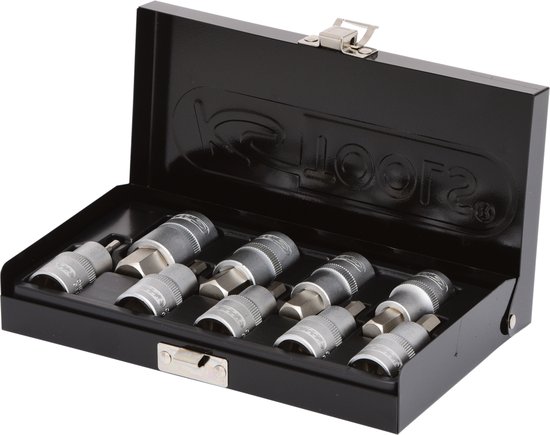 KS Tools 10 mm Bitset, binnenzeskant, 15-dlg, Set, schroevendraaierbits - 911.5040, 4042146053881