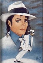 TOPMO - Michael Jackson - 40 x 50 CM - Diamond painting pakket - HQ Diamond Painting - volledig dekkend - Diamant Schilderen - voor Volwassenen – ROND