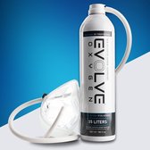 Evolve Oxygen 35L avec masque - Oxygène Pure (97%) - Bouteille d'oxygène - Facile à utiliser